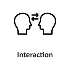 Communication, interaction Vector Icon

