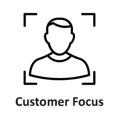 Audience, customer focus Vector Icon

