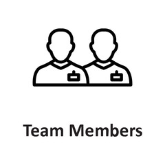 Fototapeta premium Clients, guests Vector Icon