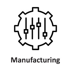 Cog, manufacturing Vector Icon

