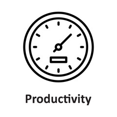 Efficiency, productivity Vector Icon

