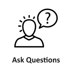 Ask question, faq Vector Icon

