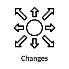 Changes, changing Vector Icon

