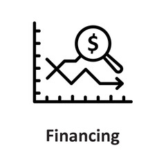Chart, financing Vector Icon

