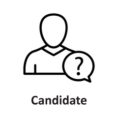 Avatar, candidate Vector Icon

