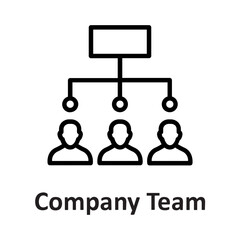 Company team, hierarchy Vector Icon

