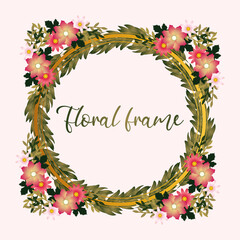 Floral Frame Background
