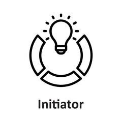 Bulb, idea develop Vector Icon


