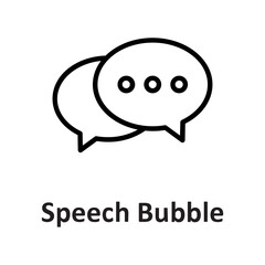 Chat bubble, chatting Vector Icon

