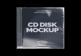 CD Disc Cover Case ROM Data Mockup Template