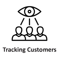 Customer, tracking Vector Icon

