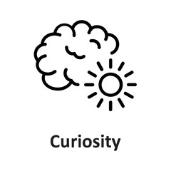 Brainstorming, curiosity Vector Icon

