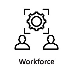 Cog, collaboration Vector Icon

