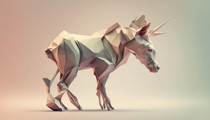 Obraz premium Animal abstract wallpaper in pastel colors generative ai