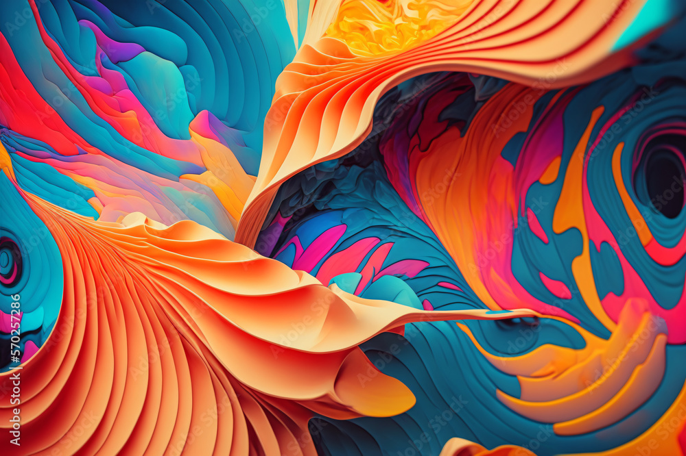 Poster abstract colorful texture background. ai generative