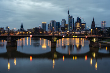 Fototapeta na wymiar Frankfurt Skyline 