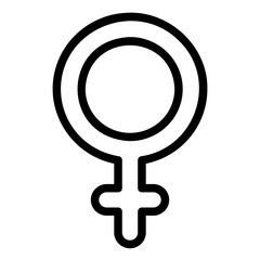 femenine line icon