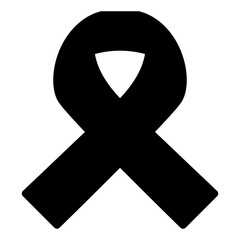 ribbon glyph icon