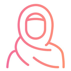 hijab gradient icon