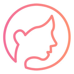 woman gradient icon