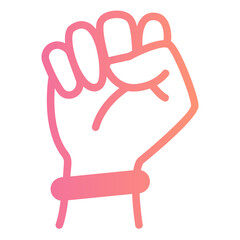 fist gradient icon