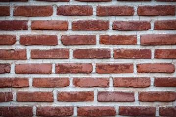 Red brick wall as a texture