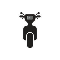 scooter motorbike silhouette vector logo icon