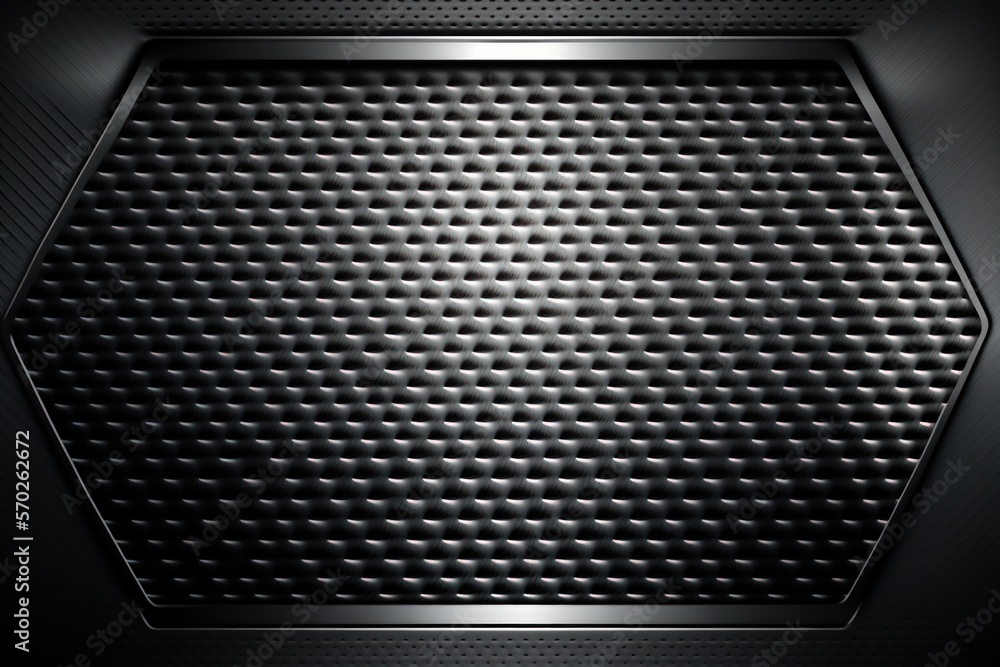 Poster background with a carbon metallic texture. generative ai