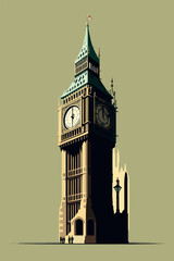 big ben clock tower - obrazy, fototapety, plakaty