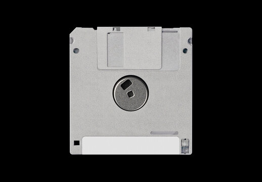 Floppy 3.5 inches Diskette Disk Case Mockup Template