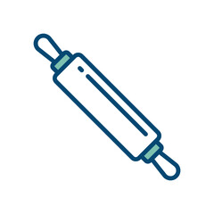 rolling pin icon vector design template in white background