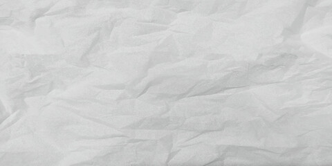 Fototapeta na wymiar white crumpled paper background. panorama white paper texture background. Ragged White Paper. white waxed packing paper texture. 