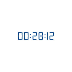 Digital clock icon vector design illustration.