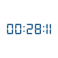 Digital clock icon vector design illustration.