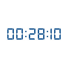 Digital clock icon vector design illustration.