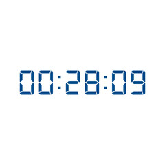 Digital clock icon vector design illustration.