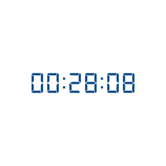 Digital clock icon vector design illustration.