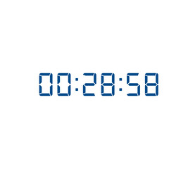 Digital clock icon vector design illustration.