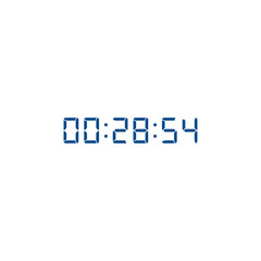 Digital clock icon vector design illustration.