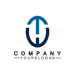 Obraz premium Initial letter wt logo or tw logo vector design template