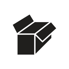 cardboard box ,icon, vector ,illustration, design logo, template, flat, style trendy, collection