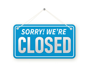 sorry we are closed. background.design closed banner on door store template. Signboard with a rope. Abstract concept for businesses, site, shop services element