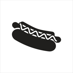 hot dog icon simple design art