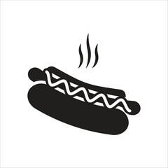 hot dog icon simple design art