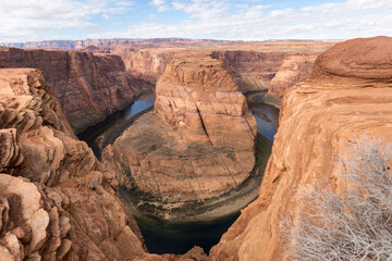 Fototapeta na wymiar Horseshoe Bend, Arizona, Colorado river, page, landscape