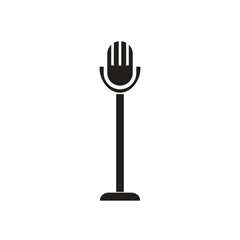 microphone ,icon ,vector ,illustration, design logo, template, flat, style trendy, collection