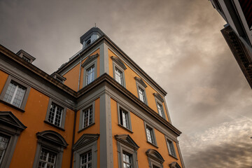 Main facade of the University of Bonn, in Germany, also called Bonn universitat, in oldest part of...