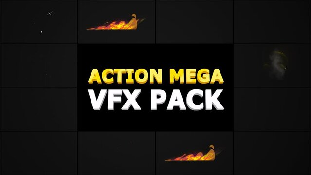 Action Mega VFX Pack 01 is a great animated package that includes a collection of over 20 dynamic cartoon effects. Full HD resolution with alpha channel.
