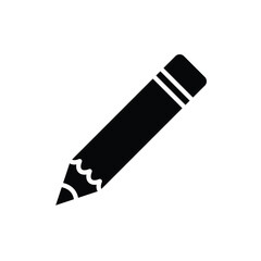 pencil, icon ,vector ,illustration, design logo, template, flat, style trendy, collection