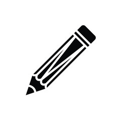 pencil, icon ,vector ,illustration, design logo, template, flat, style trendy, collection